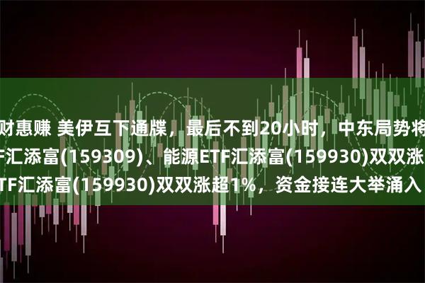 财惠赚 美伊互下通牒，最后不到20小时，中东局势将何去何从？油气ETF汇添富(159309)、能源ETF汇添富(159930)双双涨超1%，资金接连大举涌入！