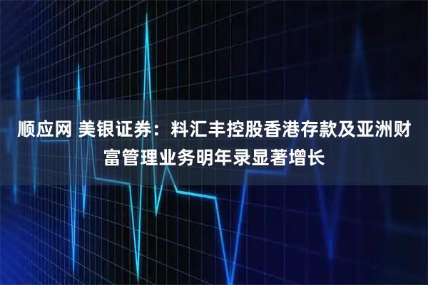 顺应网 美银证券：料汇丰控股香港存款及亚洲财富管理业务明年录显著增长