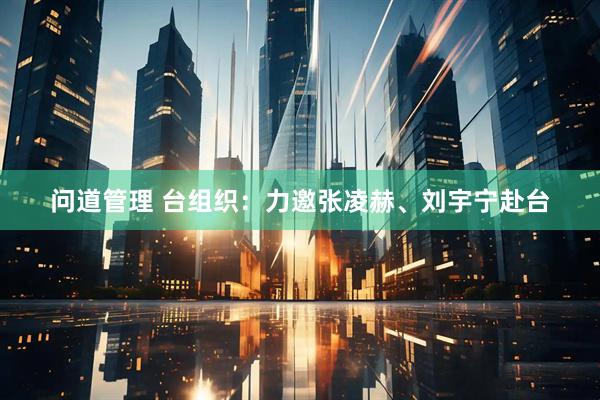 问道管理 台组织：力邀张凌赫、刘宇宁赴台